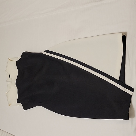 tommy hilfiger colorblocked asymmetrical dress Tommy Hilfiger Women's Color-Blocked Asymmetric Scuba Dress - Black/ivory